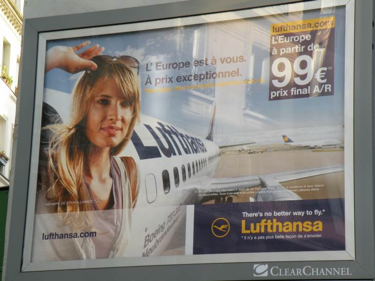  Publicité pour une compagnie aérienne